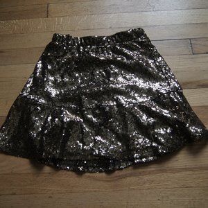 Xhilaration Gold Sequin Sparkly Skirt S